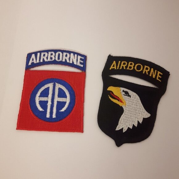 Vintage Pair of AIRBORNE Patches - Picture 1 of 2